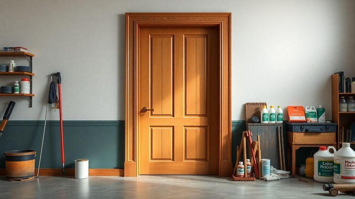 Como manter a pintura da porta após o serviço